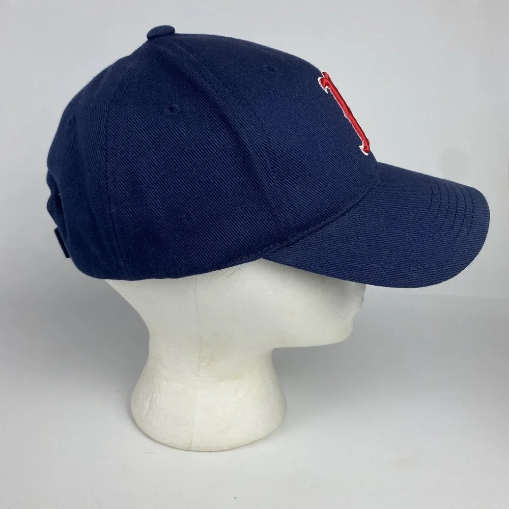 VTG Boston Red Sox Hat Navy Blue Baseball Strapback‎ MLB Genuine Merchandise